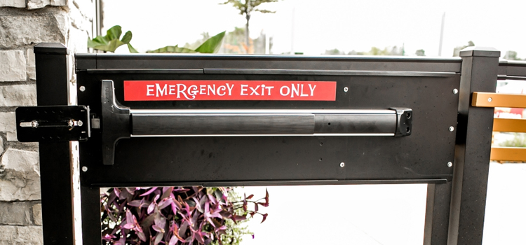emergency push bar installation in San Leandro